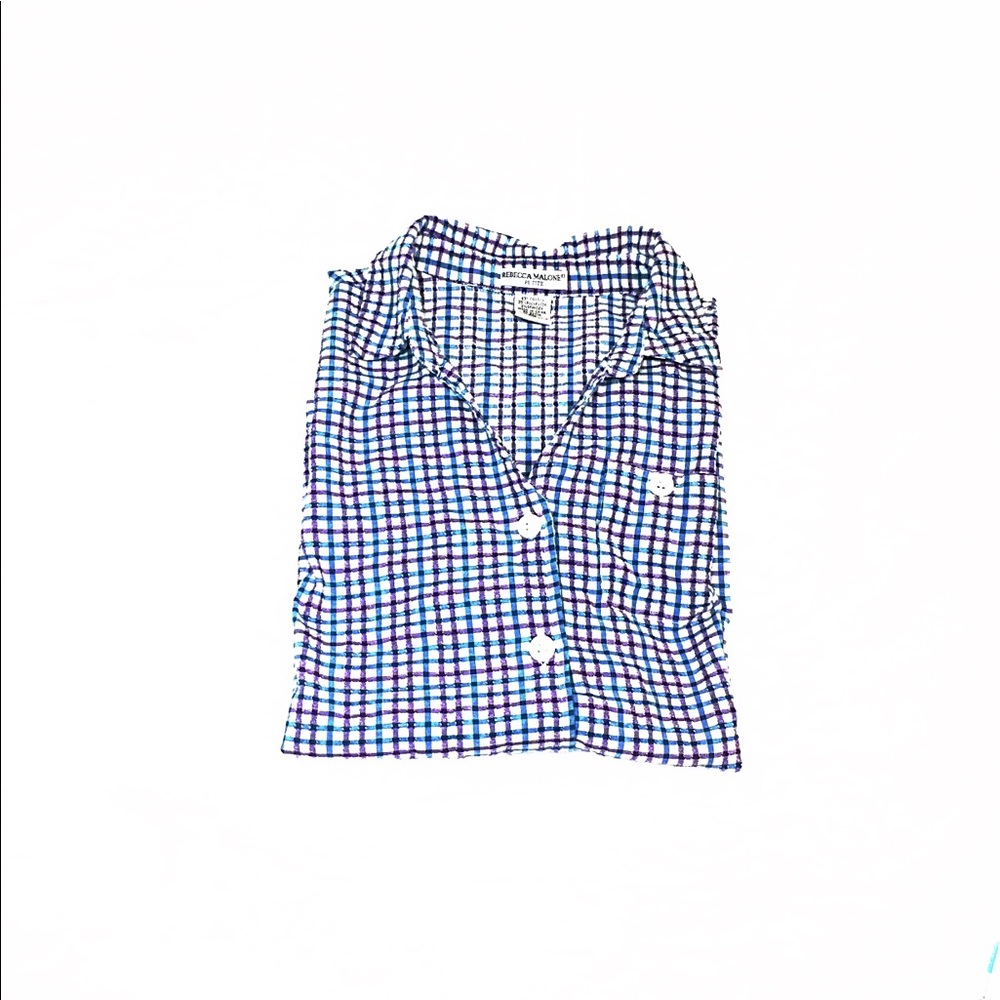 Rebecca Malone, Button Down Short Sleeve Summer👚 - Picture 4 of 8